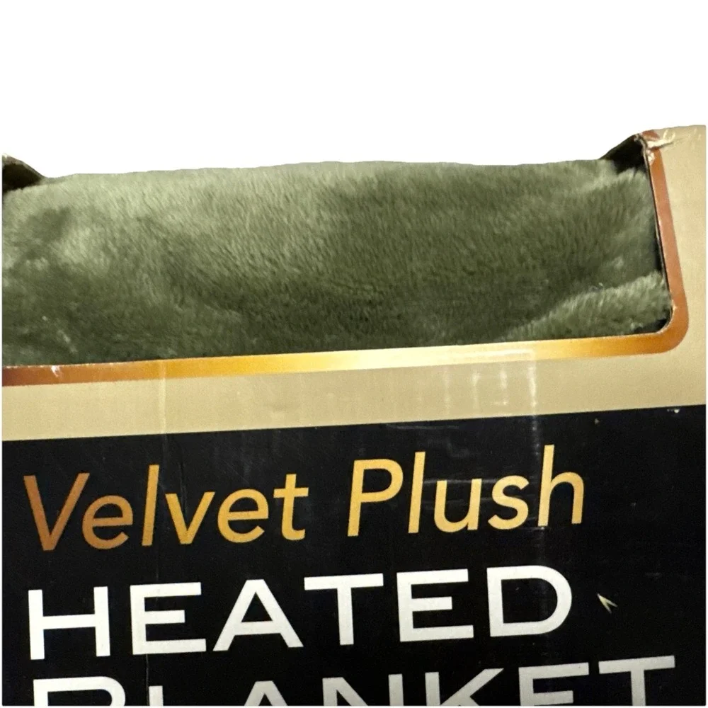 NEW Sunbeam 20 Settings Heated Velvet‎ Plush Blanket King Size 100